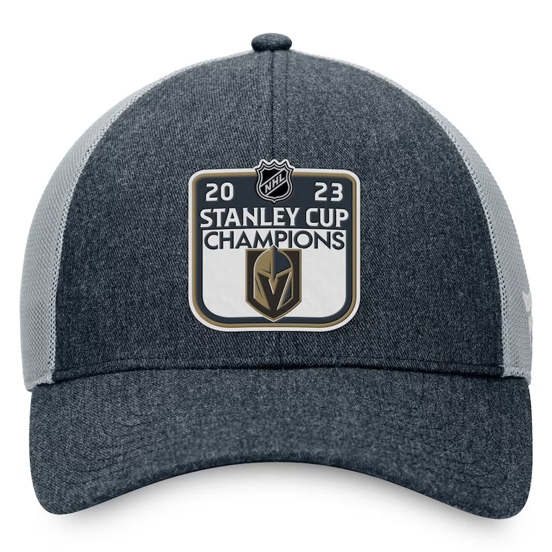 Chargez l&#39;image dans la visionneuse de la galerie, Casquette en maille réglable pour vestiaire des champions de la Coupe Stanley des Golden Knights de Vegas 2023

