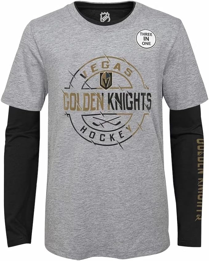 Chargez l&#39;image dans la visionneuse de la galerie, Pack combo 2 en 1 pour jeunes Golden Knights de Vegas NHL Two-Way Forward
