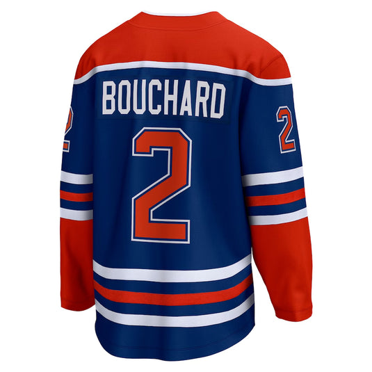 Evan Bouchard Edmonton Oilers NHL Fanatics Breakaway Royal Home Jersey