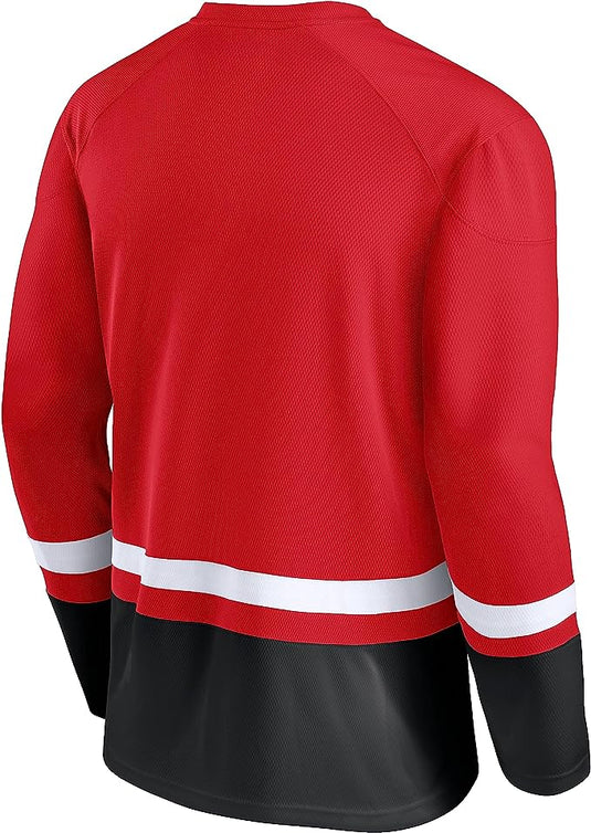 Calgary Flames NHL Super Mission Slapshot Lace-Up Pullover Sweatshirt