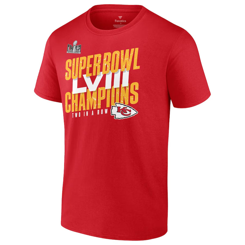 Load image into Gallery viewer, Kansas City Chiefs NFL Super Bowl LVIII Champs Iconic Victory T-shirt
