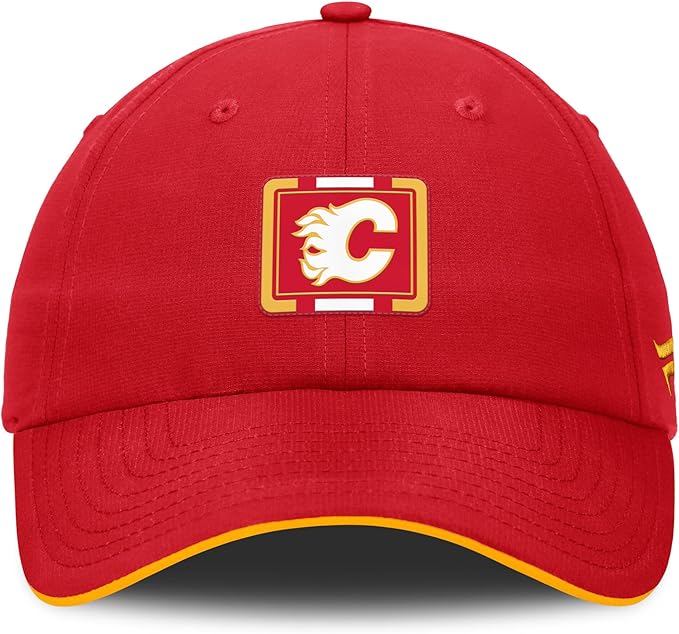 Load image into Gallery viewer, Calgary Flames NHL Authentic Pro Rink Pinnacle Adjustable Cap

