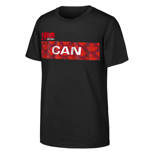 Men's FIFA World Cup 2026 Canada Graphic Black T-Shirt - Sport Army