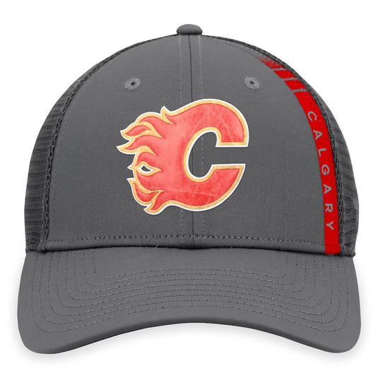 Casquette snapback authentique Pro Home Ice Trucker des Flames de Calgary de la LNH