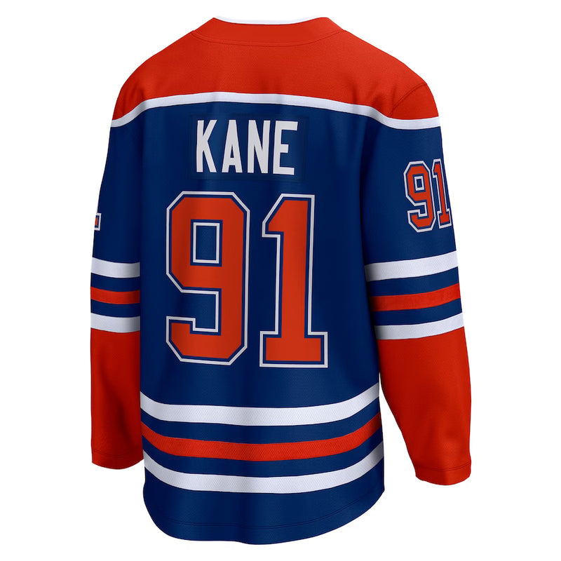 Chargez l&#39;image dans la visionneuse de la galerie, Evander Kane Edmonton Oilers NHL Fanatics Breakaway Royal Home Jersey
