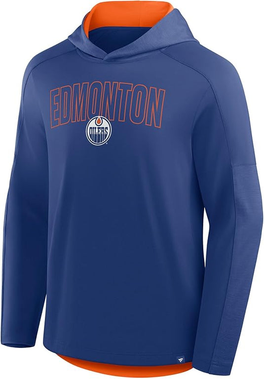 Edmonton Oilers NHL Penalty Shot Long Sleeve Hoodie T-Shirt