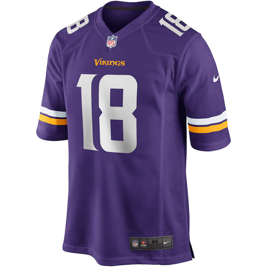 Justin Jefferson Minnesota Vikings NFL Nike Game Player Purple Jersey
