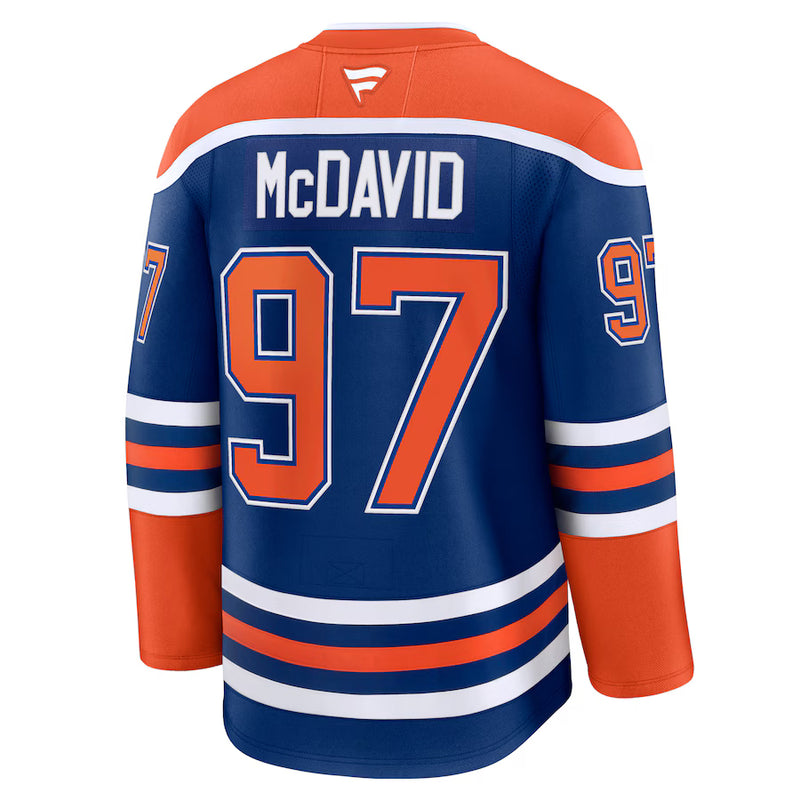 Load image into Gallery viewer, Connor McDavid Edmonton Oilers NHL Fanatics Premium Home Jersey

