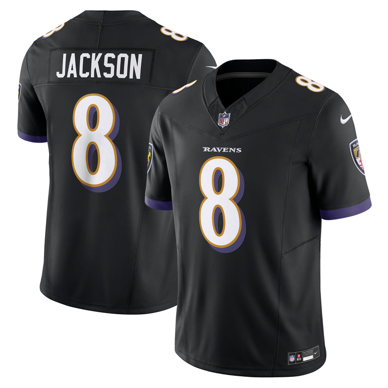 Load image into Gallery viewer, Lamar Jackson Baltimore Ravens NFL Nike Vapor F.U.S.E. Limited Player Black Jersey
