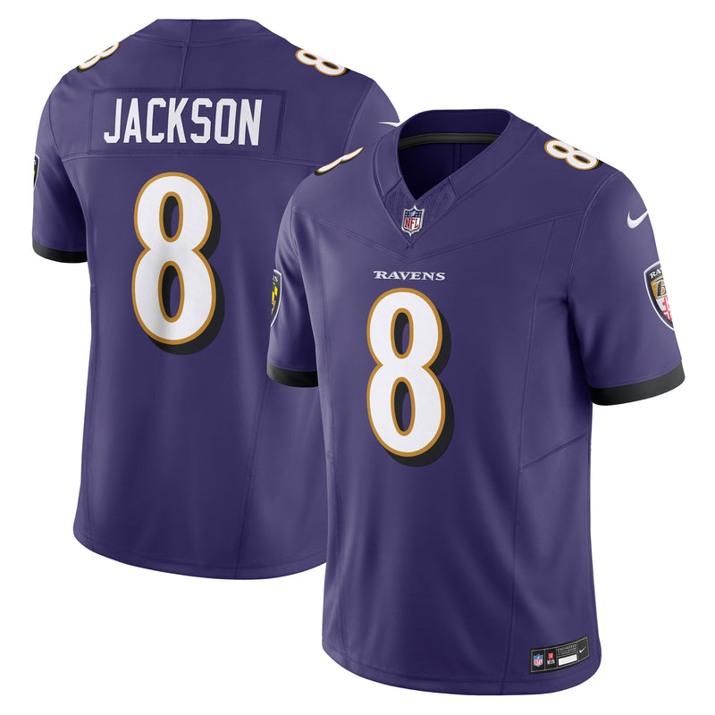 Load image into Gallery viewer, Lamar Jackson Baltimore Ravens NFL Nike Vapor F.U.S.E. Limited Player Purple Jersey
