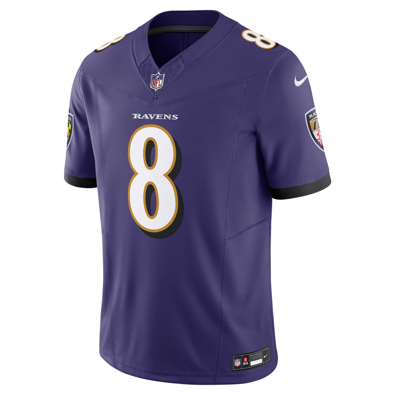Load image into Gallery viewer, Lamar Jackson Baltimore Ravens NFL Nike Vapor F.U.S.E. Limited Player Purple Jersey
