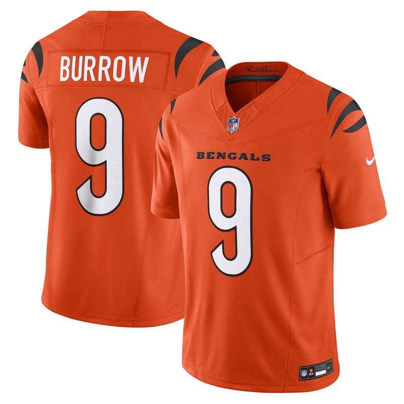 Load image into Gallery viewer, Joe Burrow Cincinnati Bengals NFL Nike Vapor F.U.S.E. Limited Player Orange Jersey
