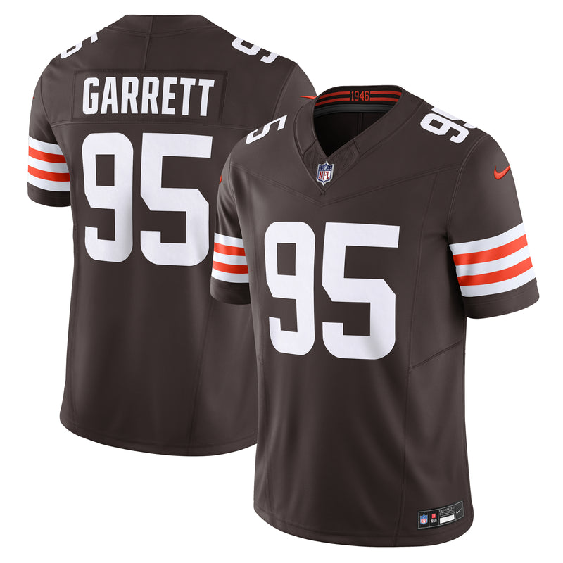 Load image into Gallery viewer, Myles Garrett Cleveland Browns NFL Nike Vapor F.U.S.E. Limited Player Brown Jersey
