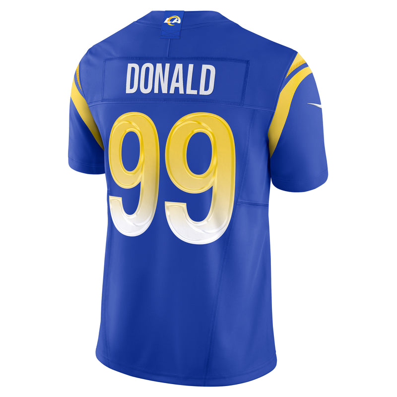 Load image into Gallery viewer, Aaron Donald Los Angeles Rams NFL Nike Vapor F.U.S.E. Limited Player Blue Jersey
