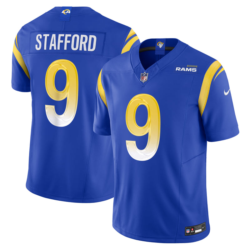 Load image into Gallery viewer, Matthew Stafford Los Angeles Rams NFL Nike Vapor F.U.S.E. Limited Player Blue Jersey
