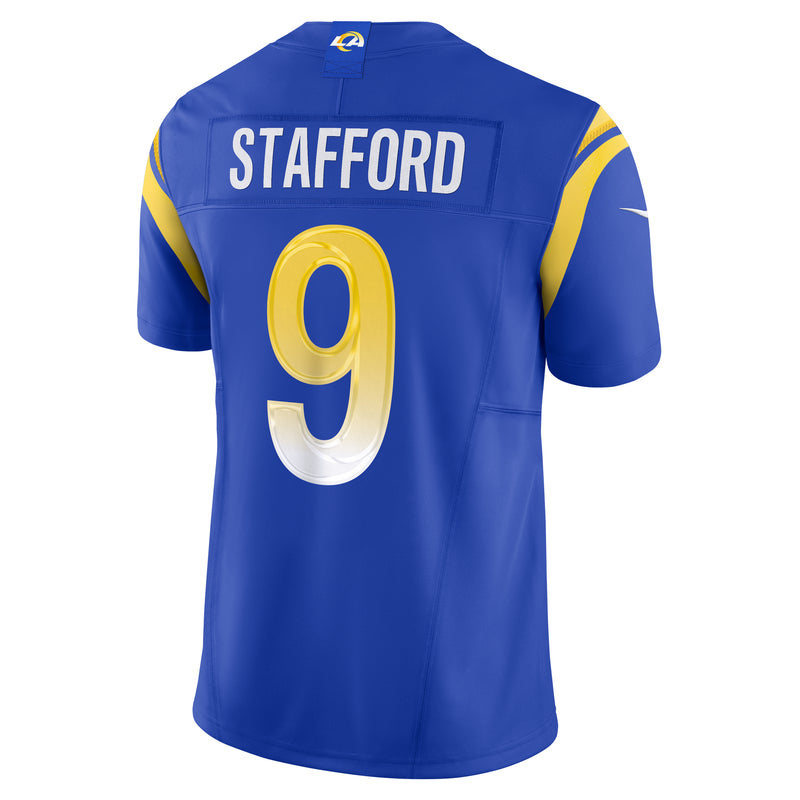 Load image into Gallery viewer, Matthew Stafford Los Angeles Rams NFL Nike Vapor F.U.S.E. Limited Player Blue Jersey
