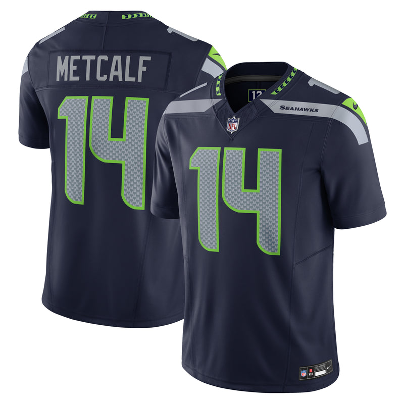 Load image into Gallery viewer, DK Metcalf Seattle Seahawks NFL Nike Vapor F.U.S.E. Limited Player Navy Jersey

