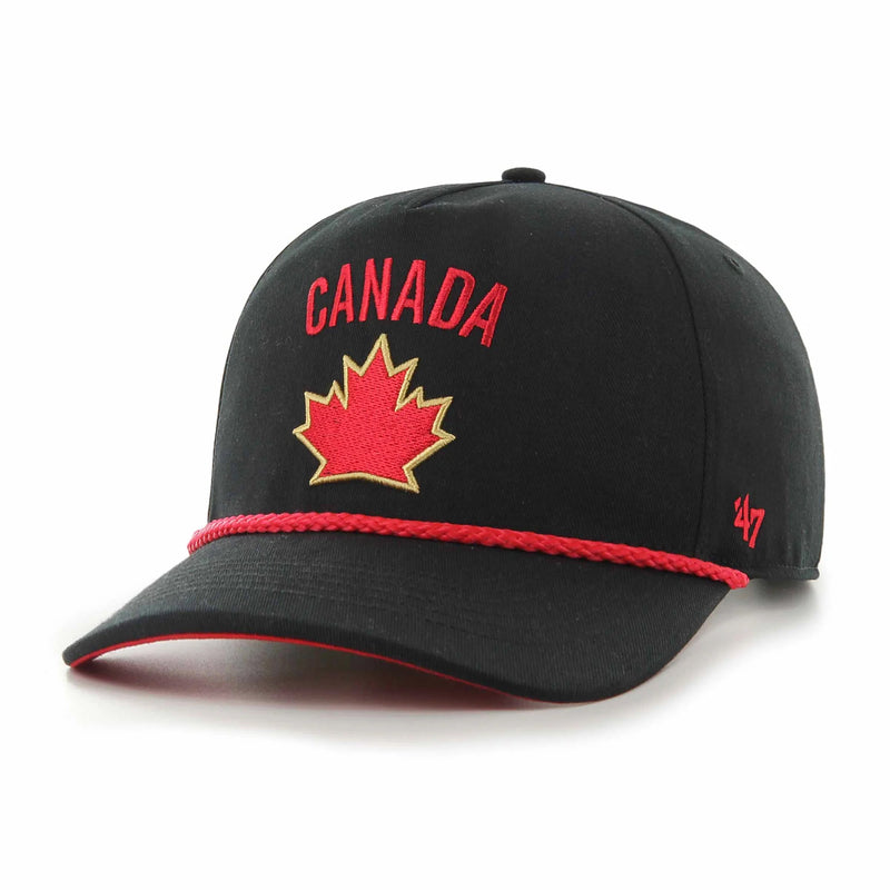 Load image into Gallery viewer, Team Canada Sure Shot Rope Hitch Black Adjustable Cap
