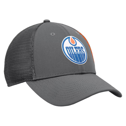 Casquette Snapback NHL Authentic Pro Home Ice Trucker des Oilers d'Edmonton