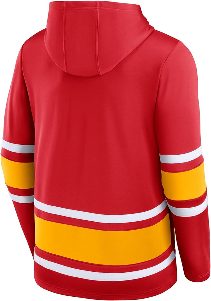 Load image into Gallery viewer, Calgary Flames NHL Puck Deep Lace-Up Hoodie

