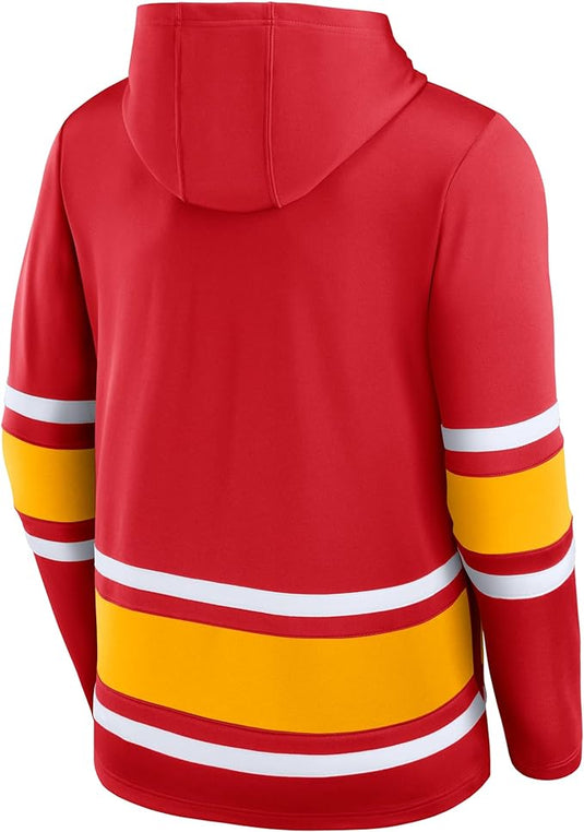 Calgary Flames NHL Puck Deep Lace-Up Hoodie