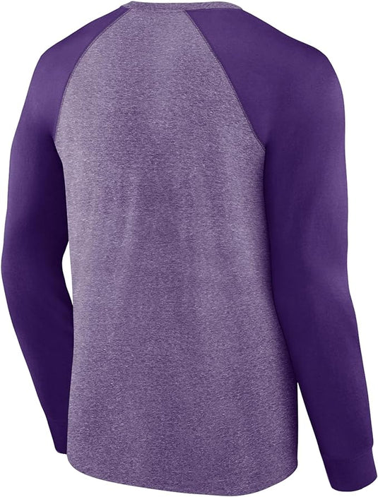 Minnesota Vikings NFL Fundamentals Twisted Slub Long Sleeve Raglan T-Shirt