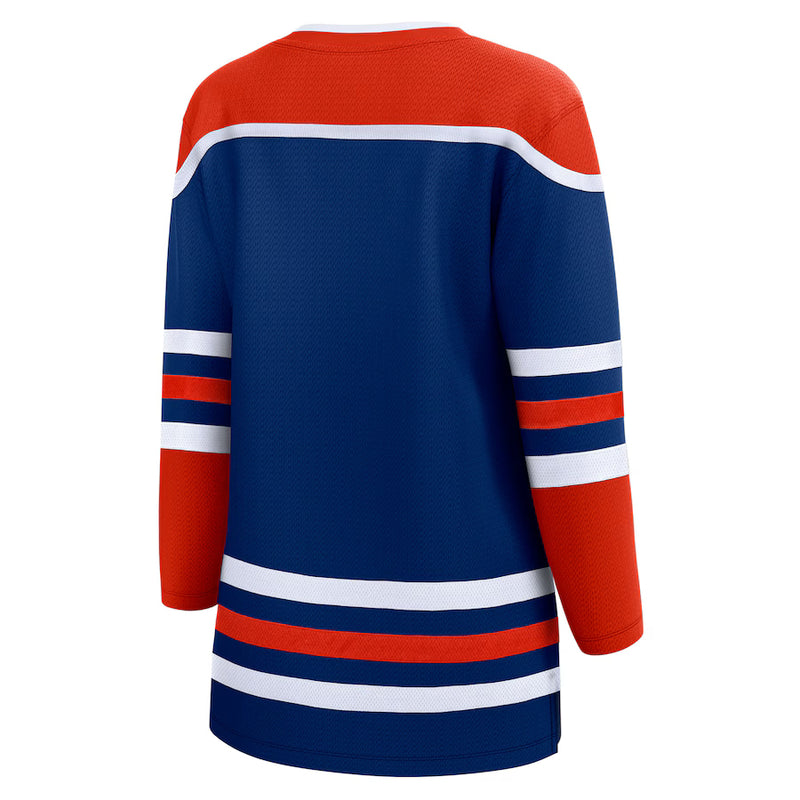 Load image into Gallery viewer, Women&#39;s Edmonton Oilers NHL Fanatics Breakaway Home Royal Jersey
