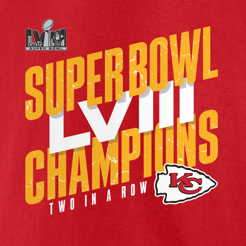 Load image into Gallery viewer, Kansas City Chiefs NFL Super Bowl LVIII Champs Iconic Victory T-shirt
