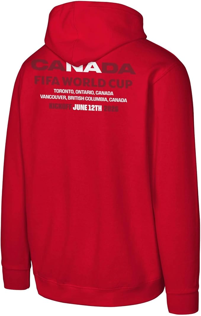 Load image into Gallery viewer, Youth FIFA World Cup 2026 Canada Graphic Red Hoodie - Sport Army
