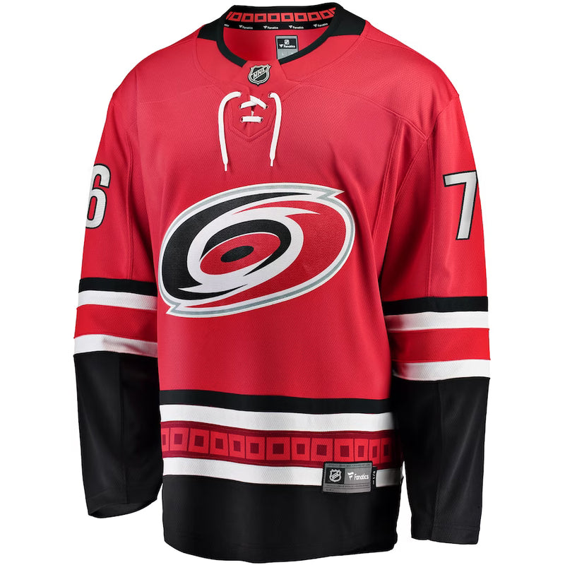 Chargez l&#39;image dans la visionneuse de la galerie, Brady Skjei Carolina Hurricanes NHL Fanatics Breakaway Home Jersey
