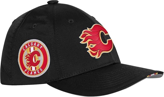 Load image into Gallery viewer, Youth Calgary Flames NHL Draft Podium Adjustable Cap
