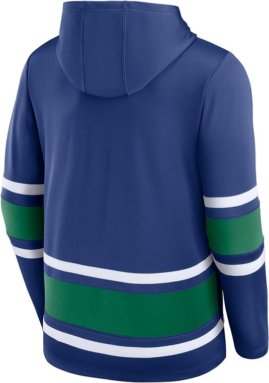Vancouver Canucks NHL Puck Deep Lace-Up Hoodie