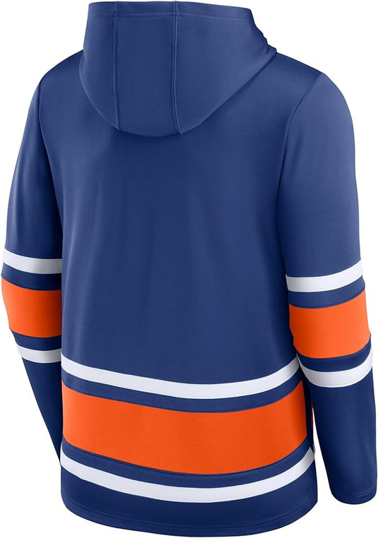 Edmonton Oilers NHL Puck Deep Lace-Up Hoodie