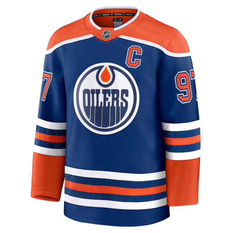 Load image into Gallery viewer, Connor McDavid Edmonton Oilers NHL Fanatics Premium Home Jersey
