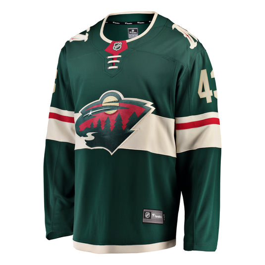 Quinn Hughes Minnesota Wild NHL Fanatics Breakaway Home Jersey