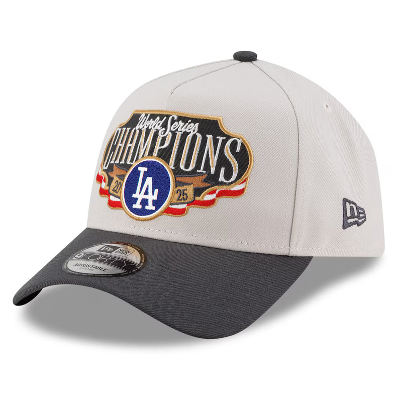 Load image into Gallery viewer, Los Angeles Dodgers 2025 World Series Champions Locker Room 9FORTY A-Frame Adjustable Cap
