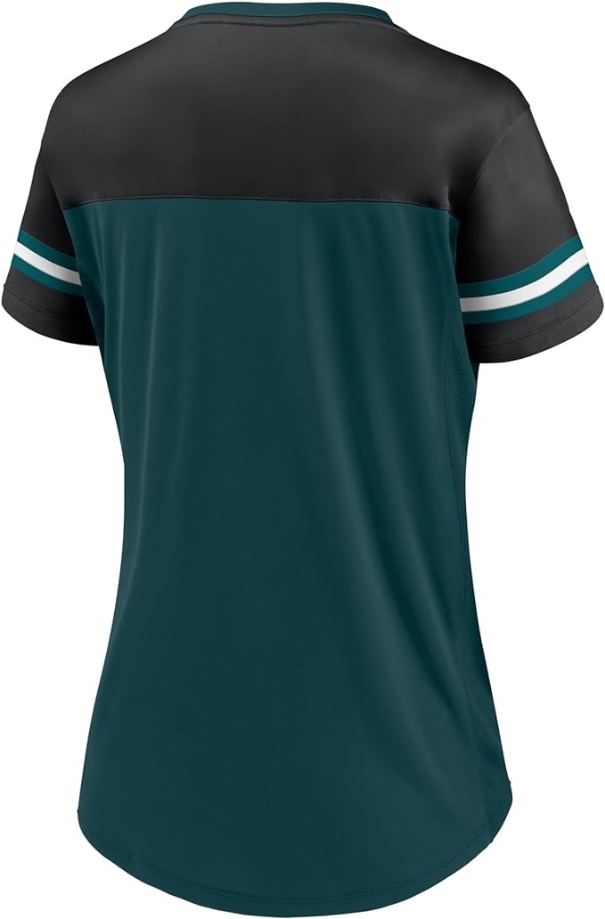 Chargez l&#39;image dans la visionneuse de la galerie, T-shirt à lacets NFL Blitz &amp; Glam des Eagles de Philadelphie pour femme
