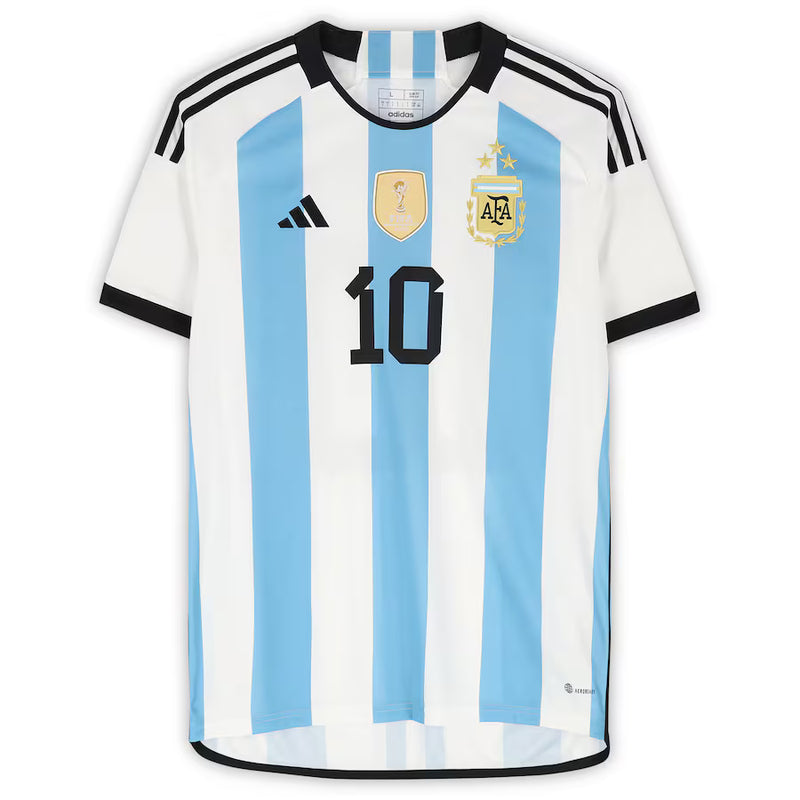 Load image into Gallery viewer, Lionel Messi Signed Argentina National Team 2022-2023 Replica Jersey
