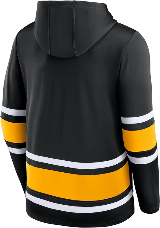 Boston Bruins NHL Puck Deep Lace-Up Hoodie