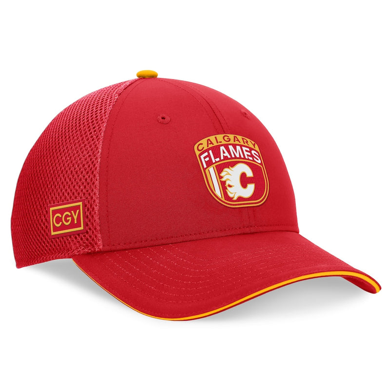 Load image into Gallery viewer, Calgary Flames 2024 NHL Draft On Stage Trucker Cap
