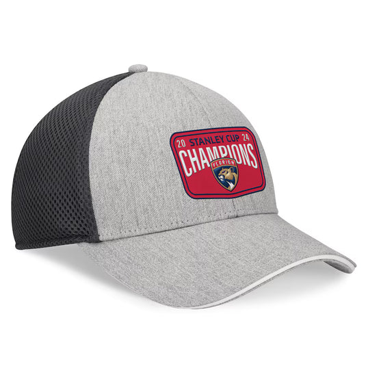 Florida Panthers 2024 Stanley Cup Champions Locker Room Adjustable Mesh Cap