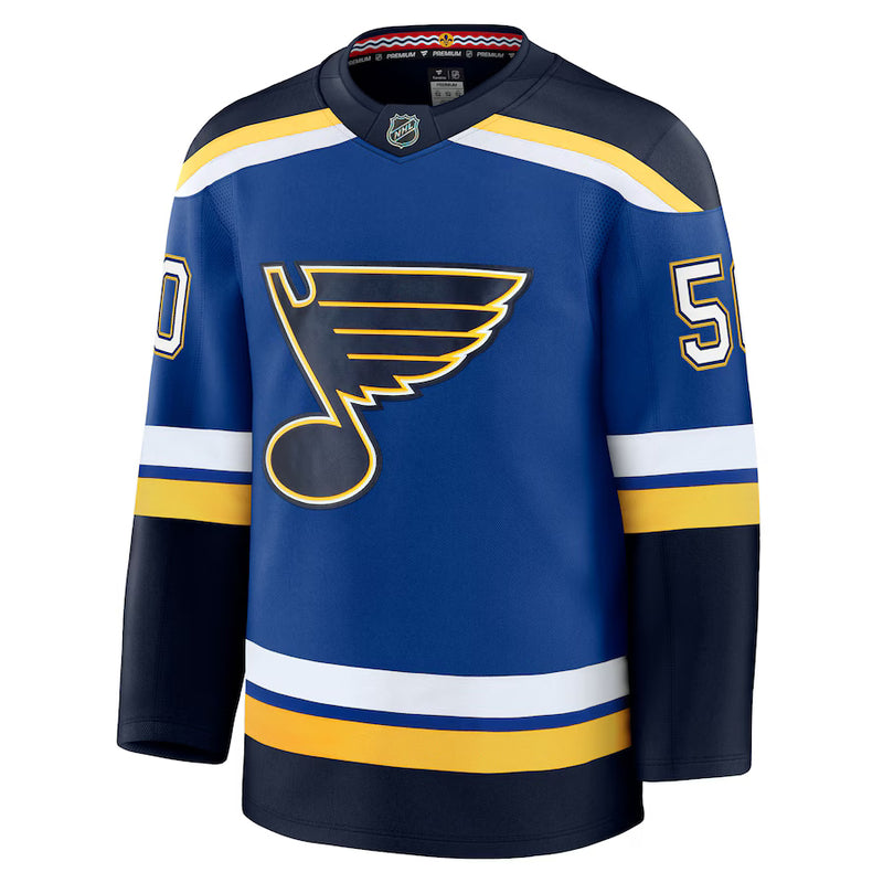 Load image into Gallery viewer, Jordan Binnington St. Louis Blues NHL Fanatics Premium Home Jersey
