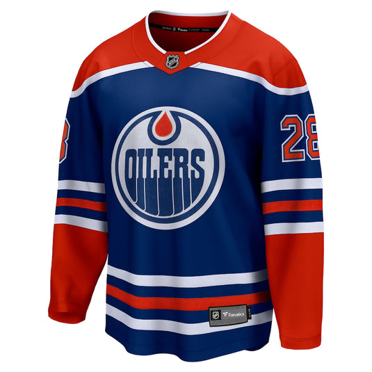 Connor Brown Edmonton Oilers NHL Fanatics Breakaway Royal Home Jersey