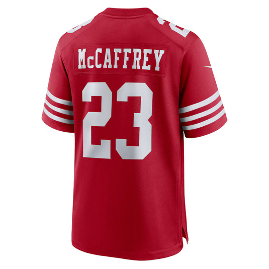 Christian McCaffrey San Francisco 49ers NFL Nike Game Player Red Jersey