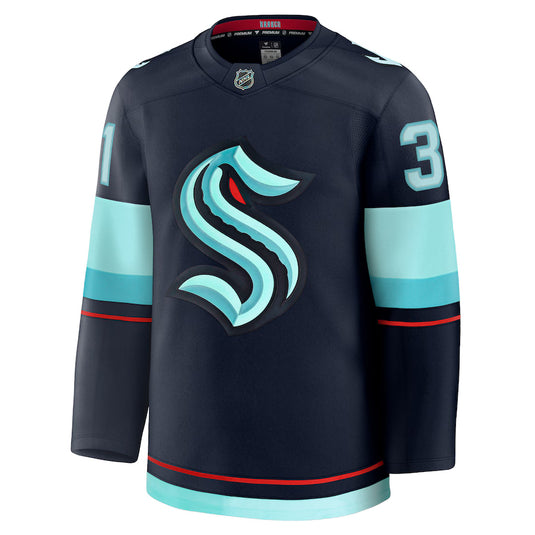 Philipp Grubauer Seattle Kraken NHL Fanatics Premium Home Jersey