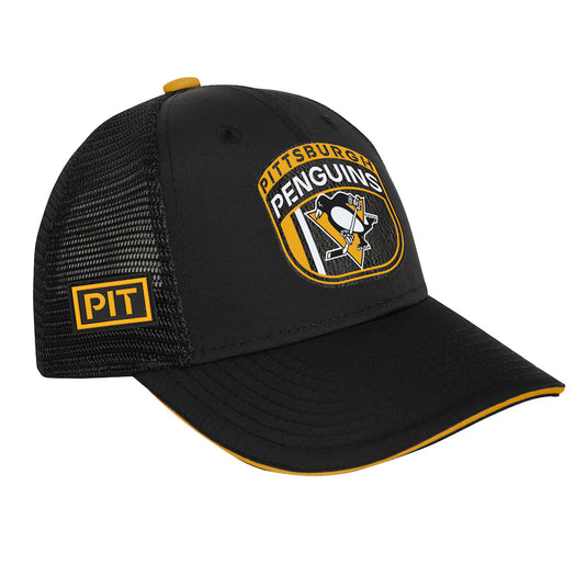 Pittsburgh Penguins 2024 NHL Draft On Stage Trucker Cap