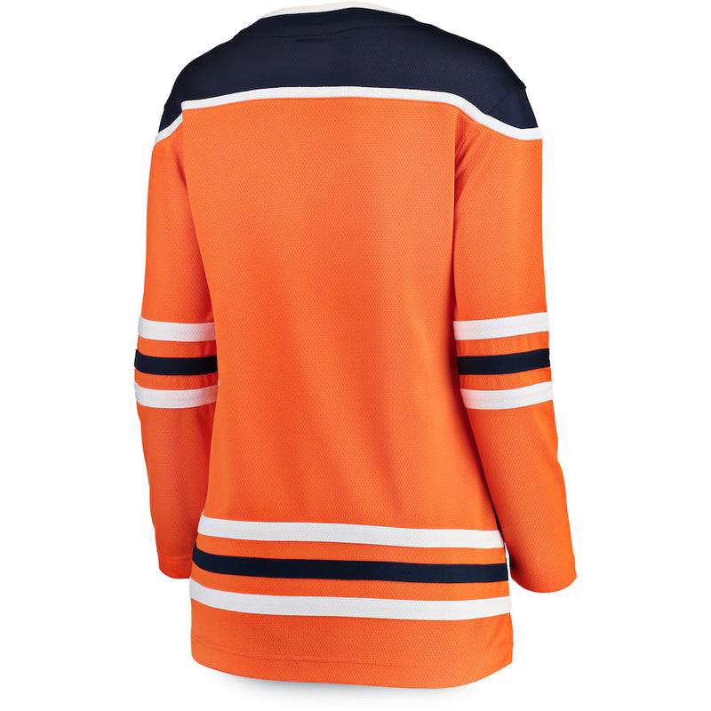 Chargez l&#39;image dans la visionneuse de la galerie, Maillot à domicile des Fanatics Breakaway des Oilers d&#39;Edmonton pour femmes de la LNH
