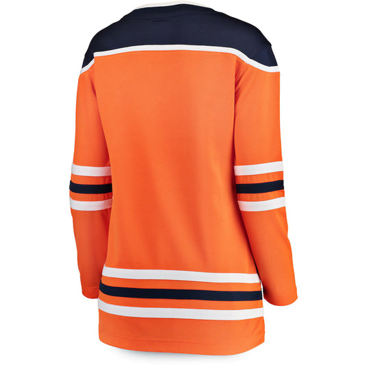 Maillot à domicile des Fanatics Breakaway des Oilers d'Edmonton pour femmes de la LNH