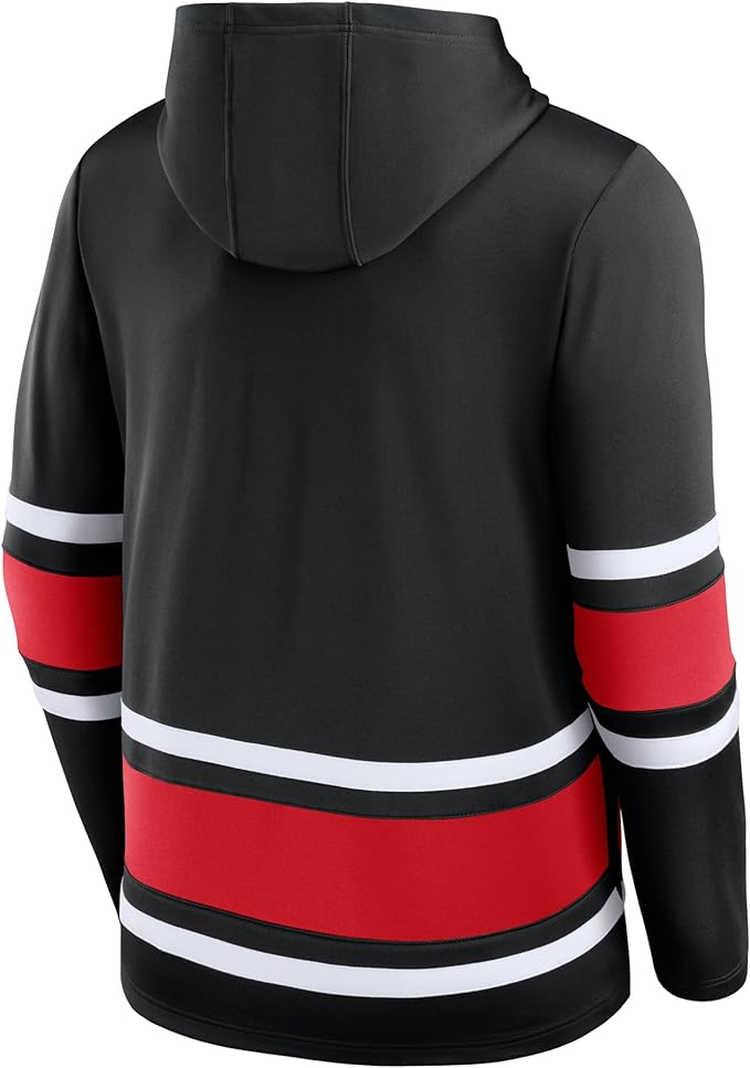 Load image into Gallery viewer, Chicago Blackhawks NHL Puck Deep Lace-Up Hoodie
