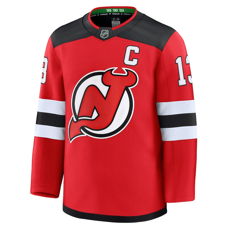 Load image into Gallery viewer, Nico Hischier New Jersey Devils NHL Fanatics Premium Home Jersey
